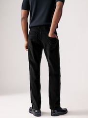 Black Micro Corduroy 5 Pocket Chinos Trousers - Image 4 of 11
