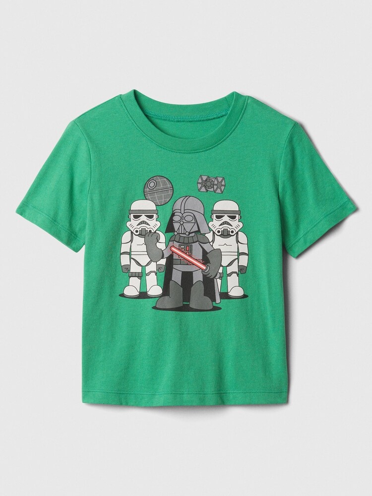 Gap Green Star Wars Graphic Short Sleeve T-Shirt - Image 1 of 1