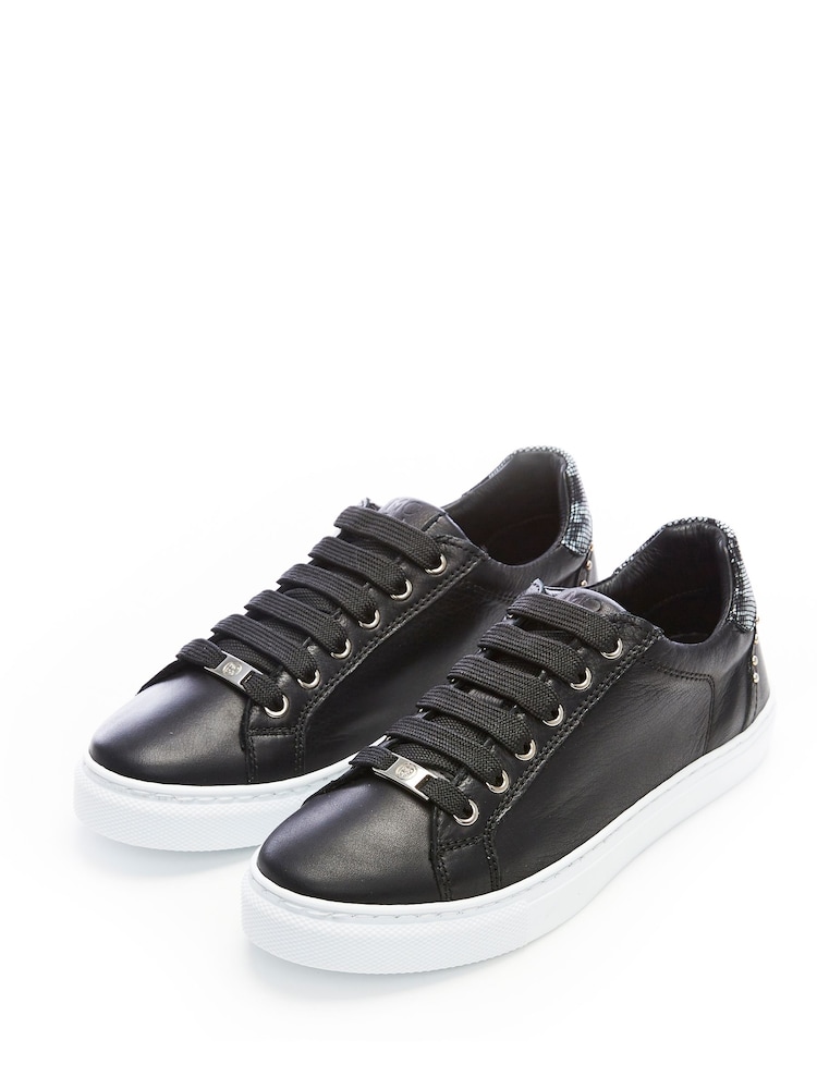 Moda in Pelle Bradd Lace Up Flat Round Toe Trainers - Image 2 of 6