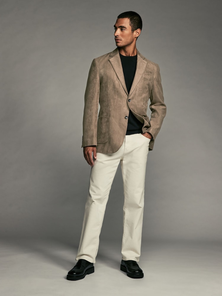 Stone - Reguläre Passform - Blazer aus Velourslederimitat - Bild 2 von 11 Stone - Reguläre Passform - Blazer aus Velourslederimitat - Bild 2 von 11
