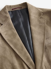 Stone Regular Fit Faux Suede Blazer - Image 7 of 11
