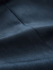 Navy Blue Regular Fit Faux Suede Blazer - Image 7 of 11