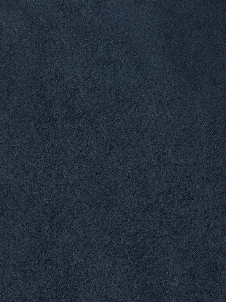 Navy Blue Regular Fit Faux Suede Blazer - Image 8 of 11