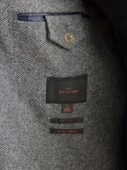 Gris - Americana de lana texturizada Signature de Nova Fides - Imagen 5 de 12
