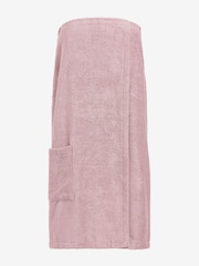 Just Pink Cosy 100% Cotton Towelling Body Wrap - Image 3 of 3
