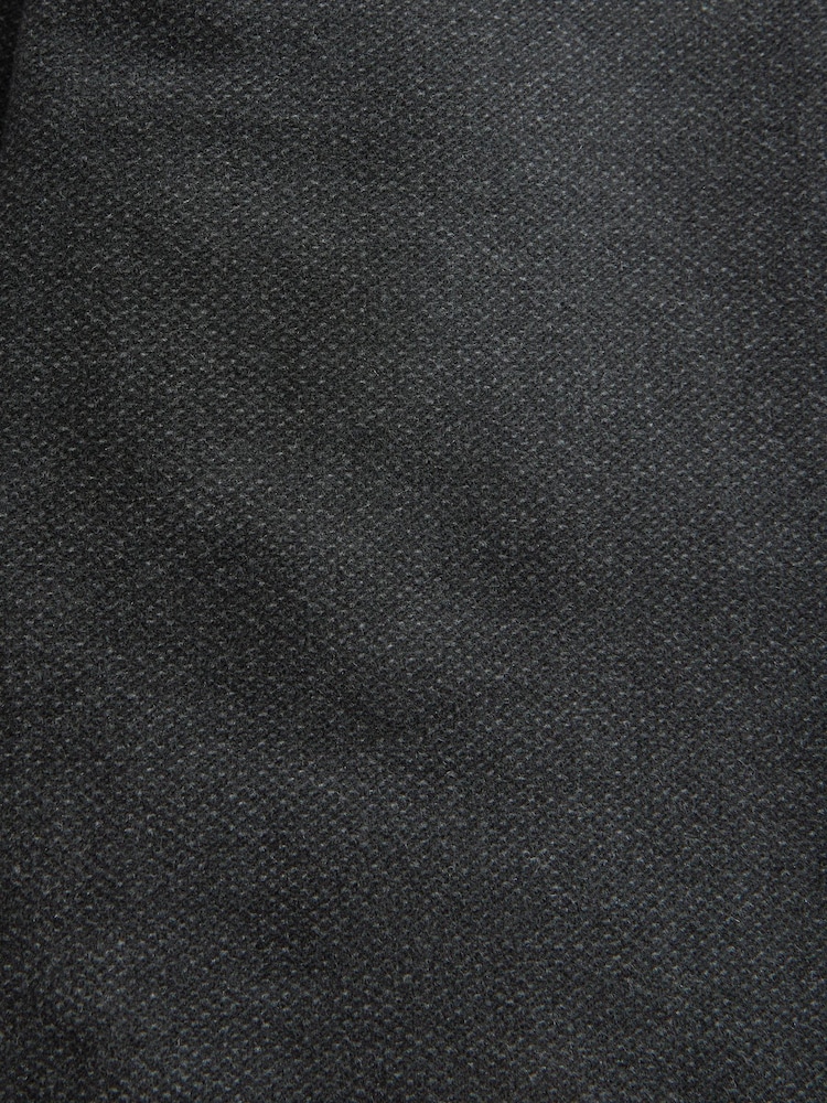Charcoal Grey Nova Fides Moleskin Textured Blazer - Image 11 of 11
