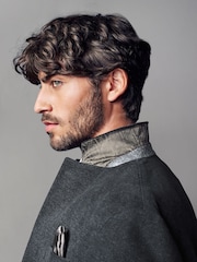 Charcoal Grey Nova Fides Moleskin Textured Blazer - Image 5 of 11
