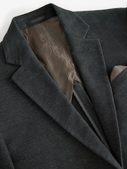 Charcoal Grey Nova Fides Moleskin Textured Blazer - Image 8 of 11