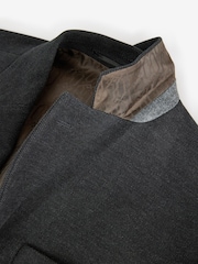 Charcoal Grey Nova Fides Moleskin Textured Blazer - Image 9 of 11