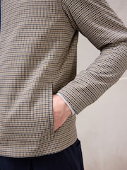 Neutral Dogtooth Check Shacket - Image 5 of 11