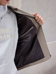 Neutral Dogtooth Check Shacket - Image 6 of 11