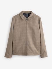 Neutral Dogtooth Check Shacket - Image 7 of 11