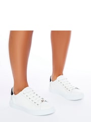 Moda in Pelle Bradd Lace Up Flat Round Toe Trainers - Image 4 of 4