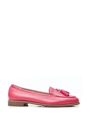 Moda in Pelle Pink Emmarose Leopard Head Tassel Trim Loafers - Image 1 of 4