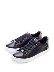 Moda in Pelle Bradd Lace Up Flat Round Toe Trainers - Image 2 of 6