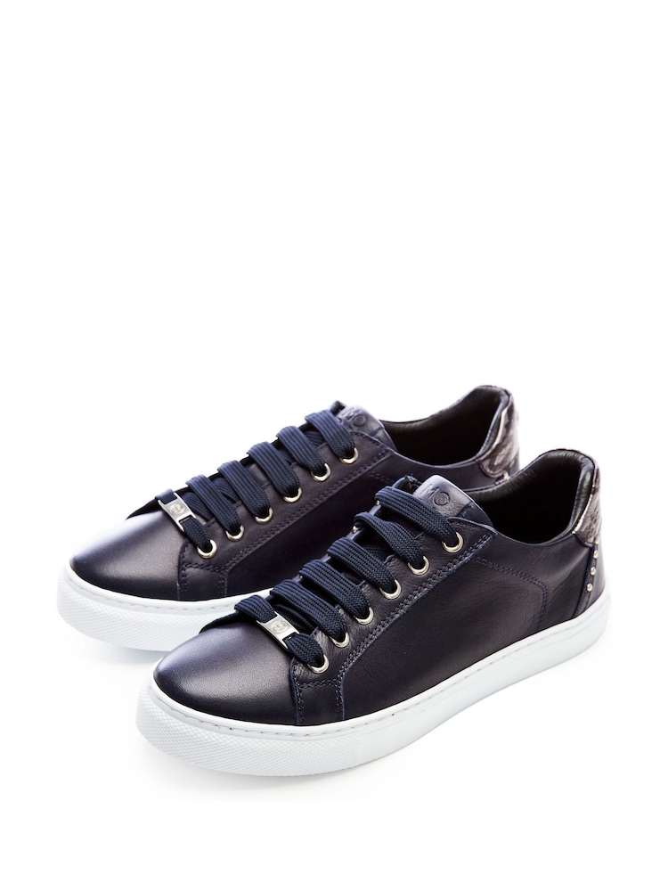 Moda in Pelle Bradd Lace Up Flat Round Toe Trainers - Image 2 of 6