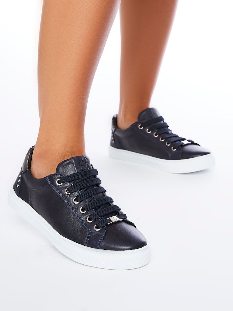 Moda in Pelle Bradd Lace Up Flat Round Toe Trainers - Image 6 of 6