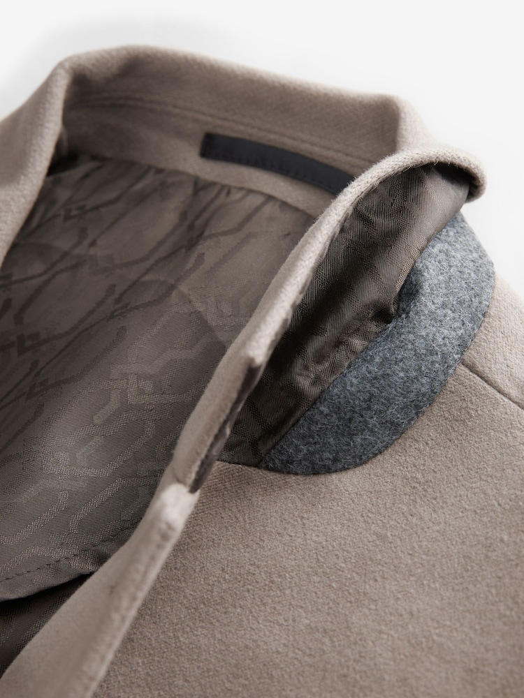 Neutral Nova Fides Moleskin Textured Blazer - Image 11 of 11