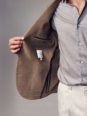Neutral Nova Fides Moleskin Textured Blazer - Image 4 of 6