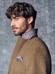 Neutral Nova Fides Moleskin Textured Blazer - Image 5 of 6