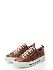 Moda In Pelle FILICIAN CHUNKY LEATHER TRAINER WITH ZIP AND LACE-UP CLOSURE - Image 2 of 4