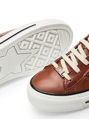 Moda In Pelle FILICIAN CHUNKY LEATHER TRAINER WITH ZIP AND LACE-UP CLOSURE - Image 4 of 4