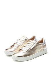 Moda in Pelle Ariba Flat Slab Lace-Up White Trainers - Image 2 of 4