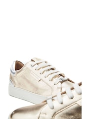 Moda in Pelle Ariba Flat Slab Lace-Up White Trainers - Image 4 of 4
