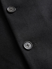 Black Mock Gilet Epsom Coat with Wool - Image 11 of 11