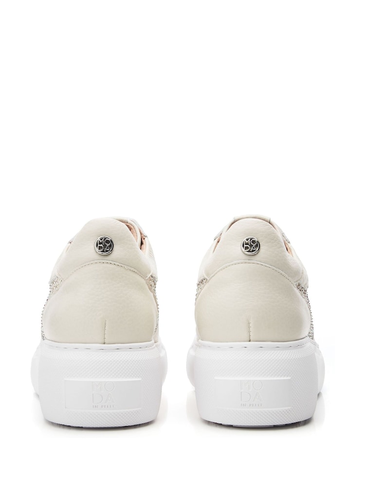 Moda in Pelle Althea Slip On Chunky Wedge Trainers - Image 4 of 4