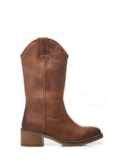 Moda in Pelle Dana Crepe Sole Long Western Boots - Image 1 of 4