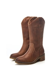 Moda in Pelle Dana Crepe Sole Long Western Boots - Image 2 of 4
