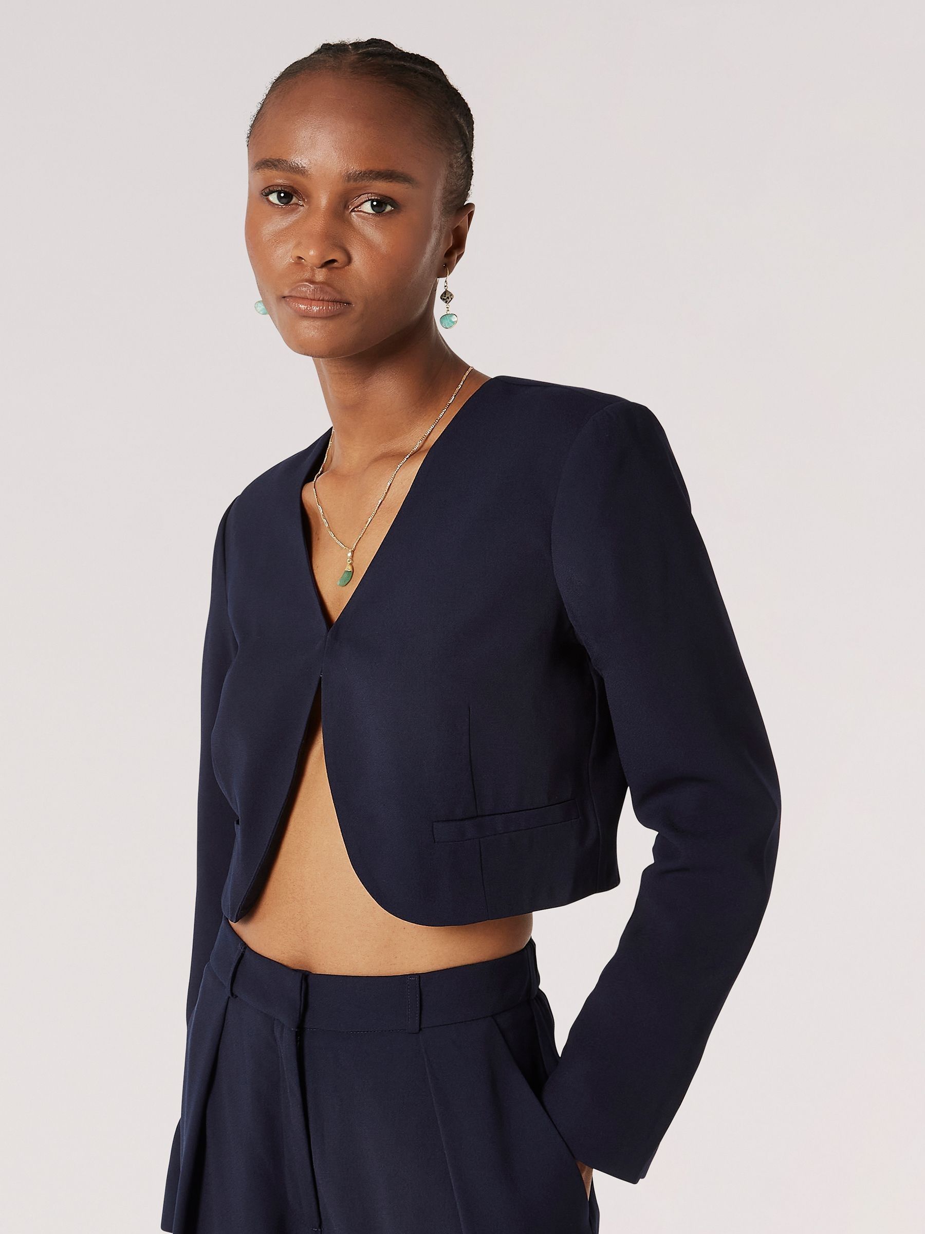 Buy Apricot Blue Cropped Bolero Jacket from Next Singapore