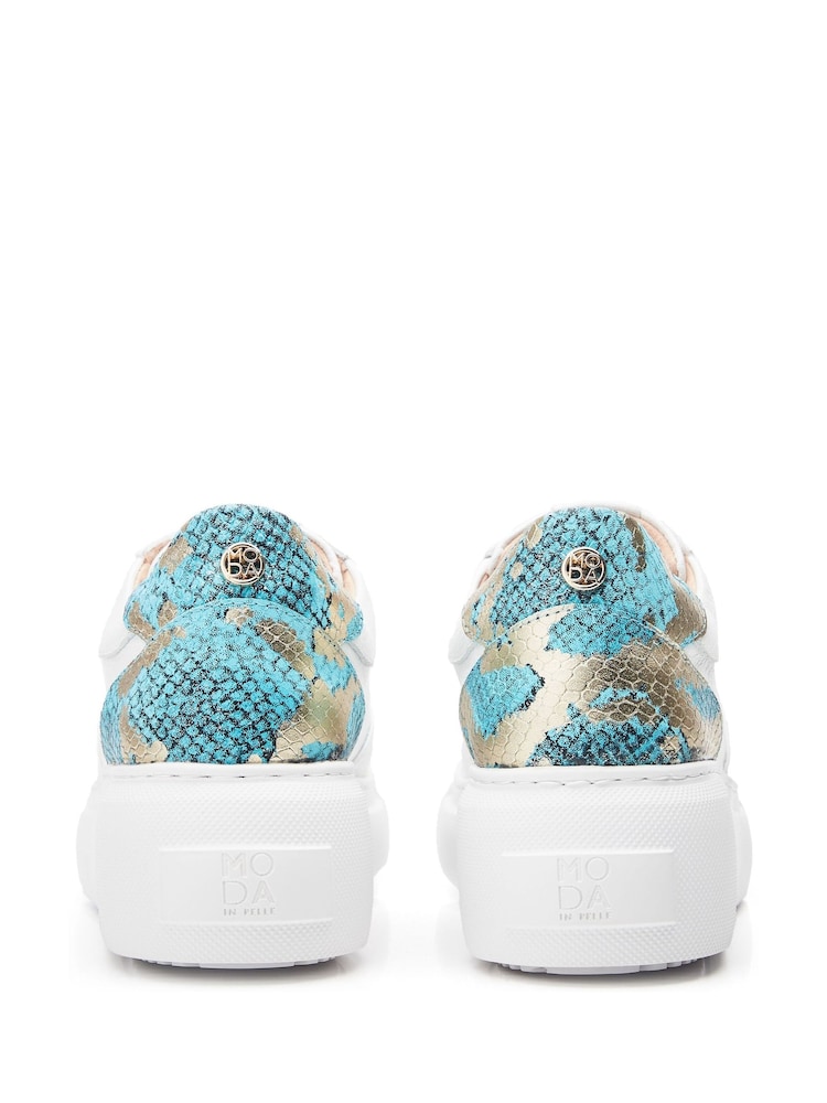 Moda in Pelle Althea Slip On Chunky Wedge Trainers - Image 3 of 4