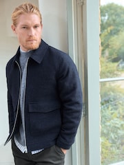 Navy Blue Signature 100% Wool Jacket - Image 1 of 11