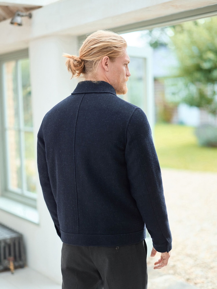 Navy Blue Signature 100% Wool Jacket - Image 2 of 11