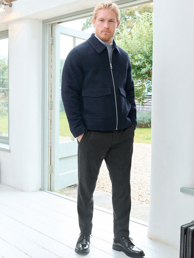 Donkerblauw - Signature 100% Wool Jacket - Image 3 of 11