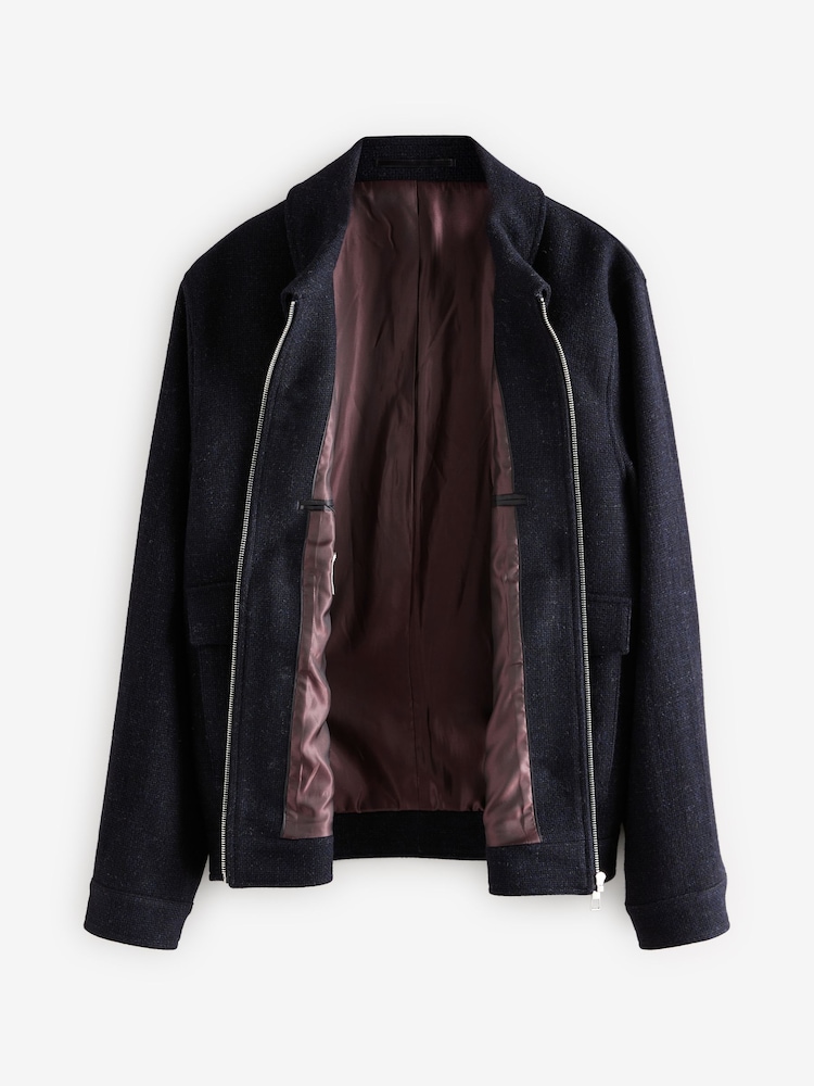 Donkerblauw - Signature 100% Wool Jacket - Image 9 of 11