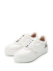 Moda in Pelle Adalaya Scallop Chunky White Trainers - Image 2 of 4