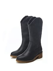 Moda in Pelle Dana Crepe Sole Long Western Boots - Image 2 of 4