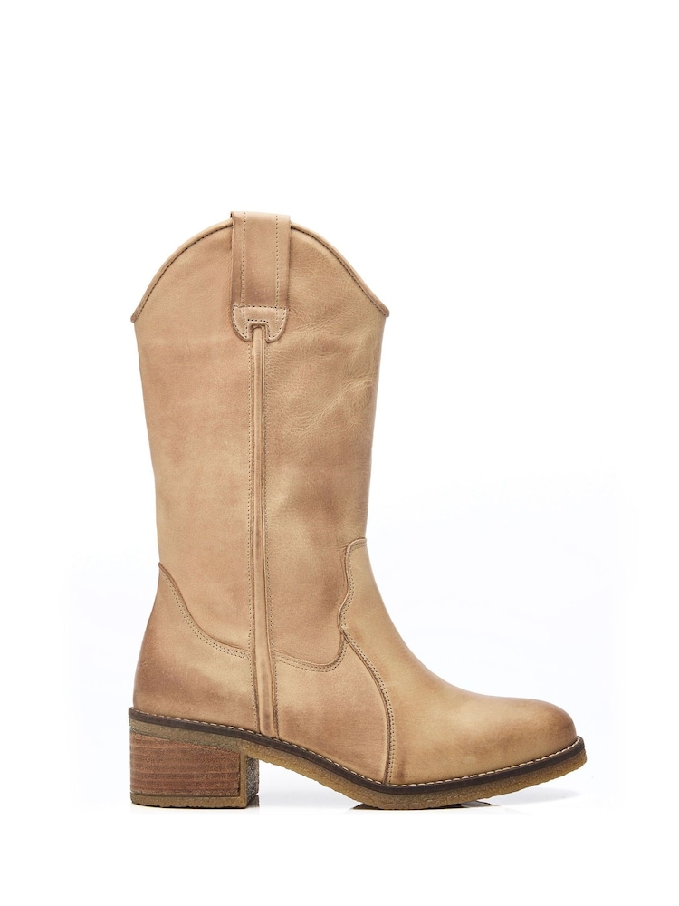 Moda in Pelle Dana Crepe Sole Long Western Boots - Image 1 of 4