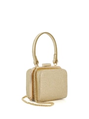 Dune London Gold Chrome Santerini Micro Frame Grab Bag - Image 4 of 7