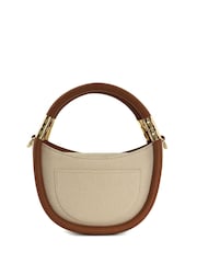 Dune London Natural Chrome Daphny Mini Tubular Handle Grab Bag - Image 2 of 4