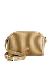 Dune London Gold Detail Pleat Cross-Body Mini Bag - Image 2 of 6