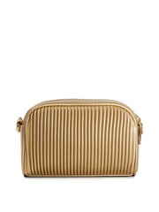 Dune London Gold Detail Pleat Cross-Body Mini Bag - Image 3 of 6