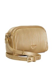 Dune London Gold Detail Pleat Cross-Body Mini Bag - Image 4 of 6