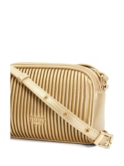 Dune London Gold Detail Pleat Cross-Body Mini Bag - Image 6 of 6