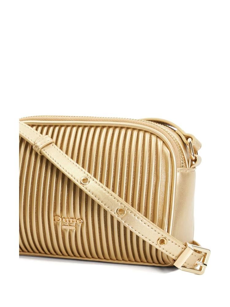 Dune London Gold Detail Pleat Cross-Body Mini Bag - Image 6 of 6