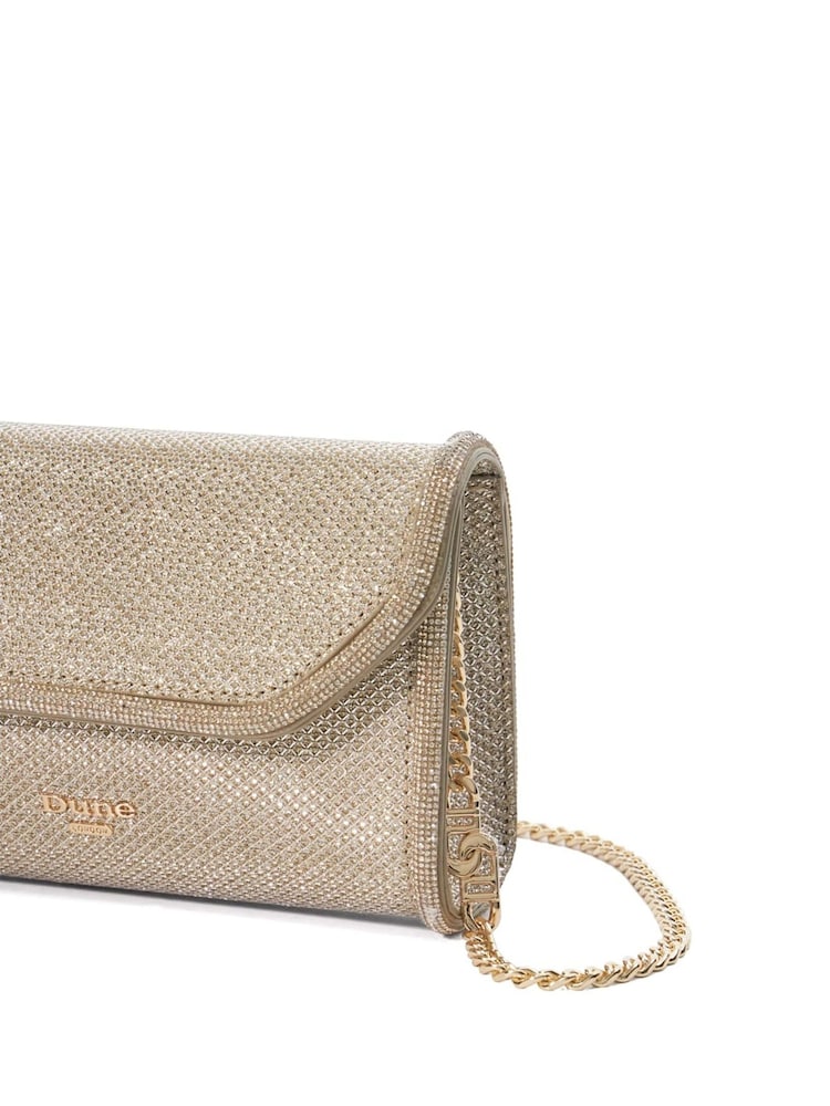 Dune London Gold Bellini Border Foldover Clutch - Image 4 of 4