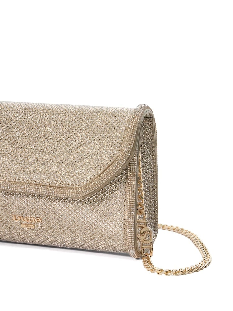 Dune London Gold Bellini Border Foldover Clutch - Image 5 of 5